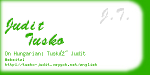 judit tusko business card